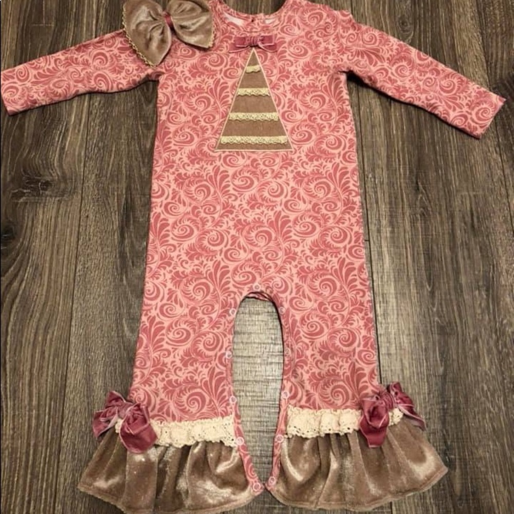 RicRac & Ruffles Christmas Romper
